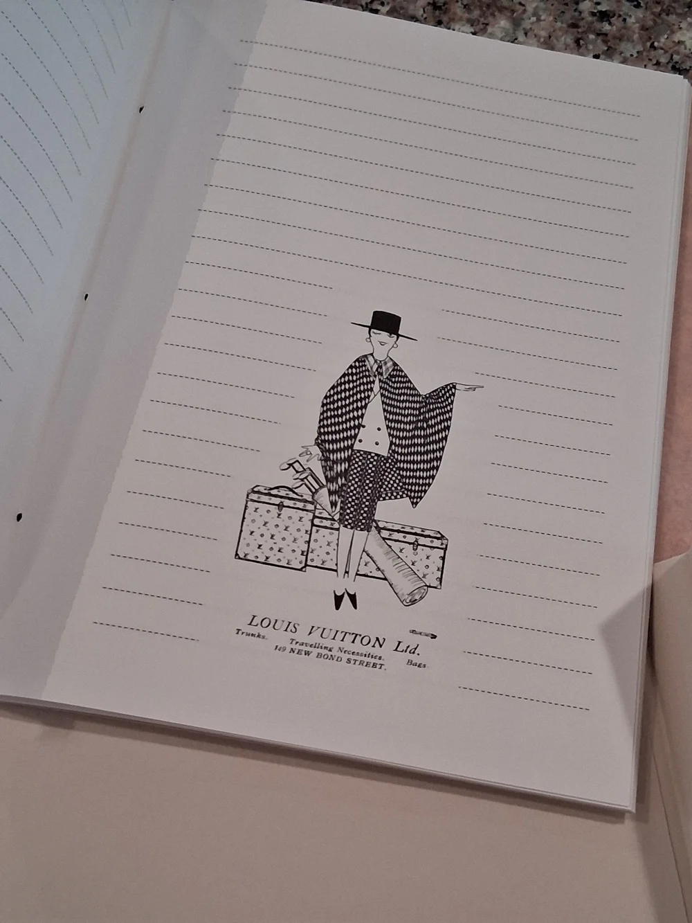 RARE Louis Vuitton Welcome Folder NEW EMPLOYEES Black Ribbon.Very NICE